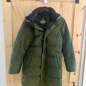 Aritzia TNA Green Powder Parka Jacket